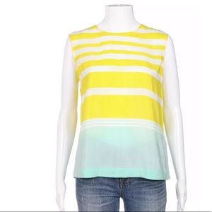 Equipment 100% silk blouse small 4 shirt striped trendy boxy tank casual